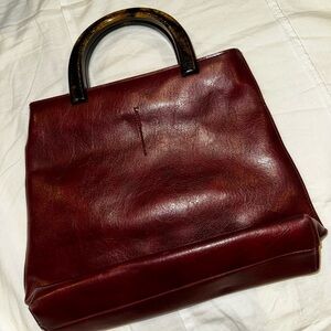 Burgundy Leather Purse